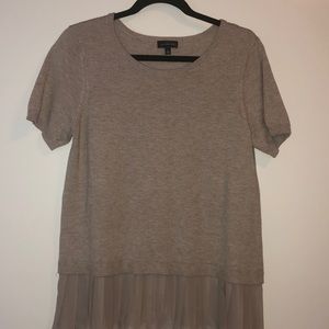 Brown sweater blouse